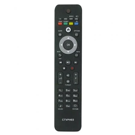Philips Compatible Mando para TV CTVPH03 - Mando a Distancia Universal Compatible con Modelos Philips RC-400, RC-5536, RC-7802, RC-7959, RC-8205 y Más Philips Compatible Mando para TV CTVPH03 - Mando a Distancia Universal Compatible con Modelos Philips RC-400, RC-5536, RC-7802, RC-7959, RC-8205 y Más